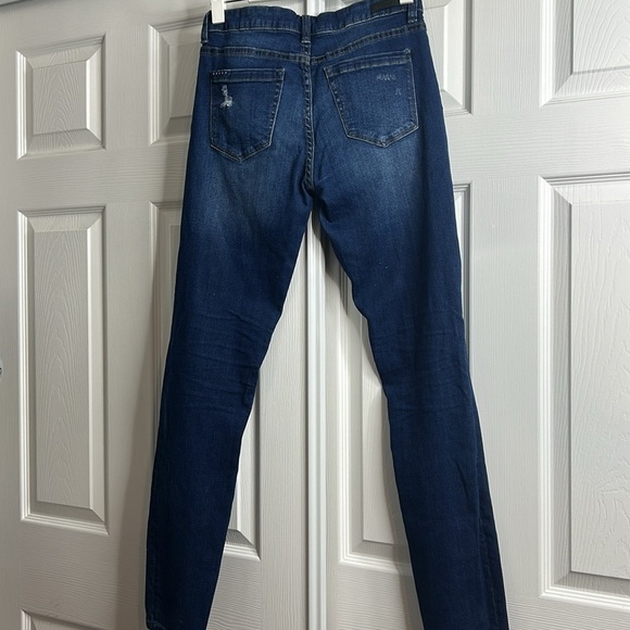 Blank NYC Blue Skinny Jeans with Distressed Details - Picture 4 of 7